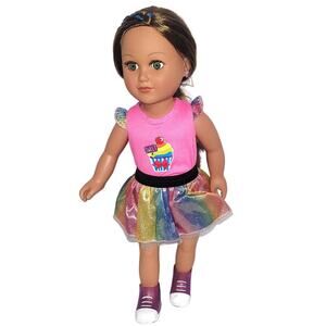 18" 2013 My Life As A Content Creator/Vlogger Lt Brunette Green Eyes Doll